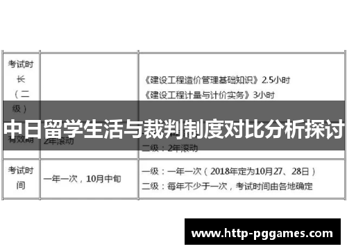 中日留学生活与裁判制度对比分析探讨
