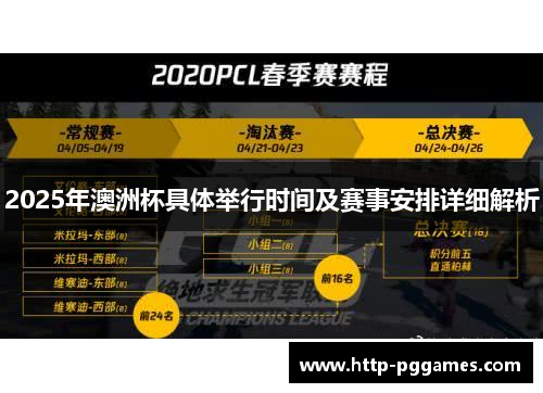 2025年澳洲杯具体举行时间及赛事安排详细解析 2025年澳洲杯具体举行时间及赛事安排详细解析